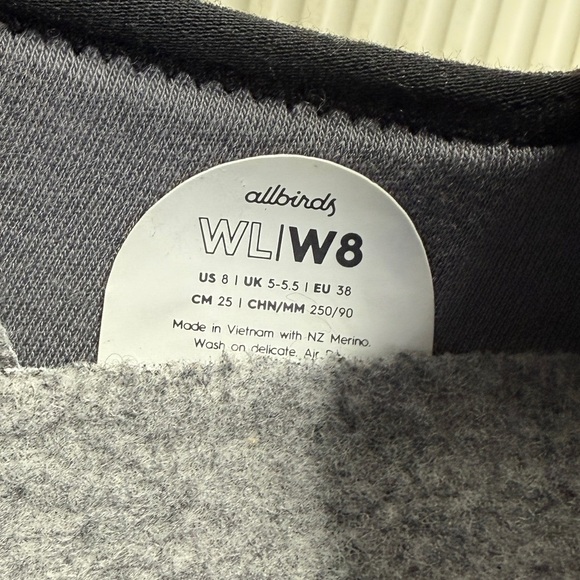 Allbirds Wool Loungers Black Slip On Merino Lined SweetFoam Sole Size 8 - Picture 10 of 10